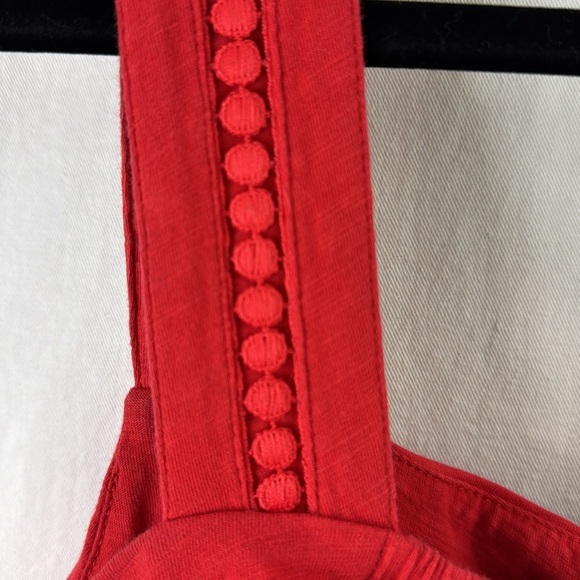 J. Crew Factory Red Fringe Sleeveless Tank Top - Picture 3 of 10